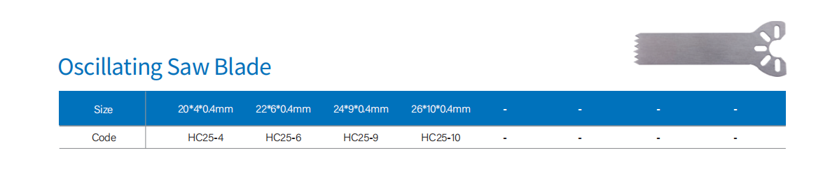 Oscillating Saw Blade