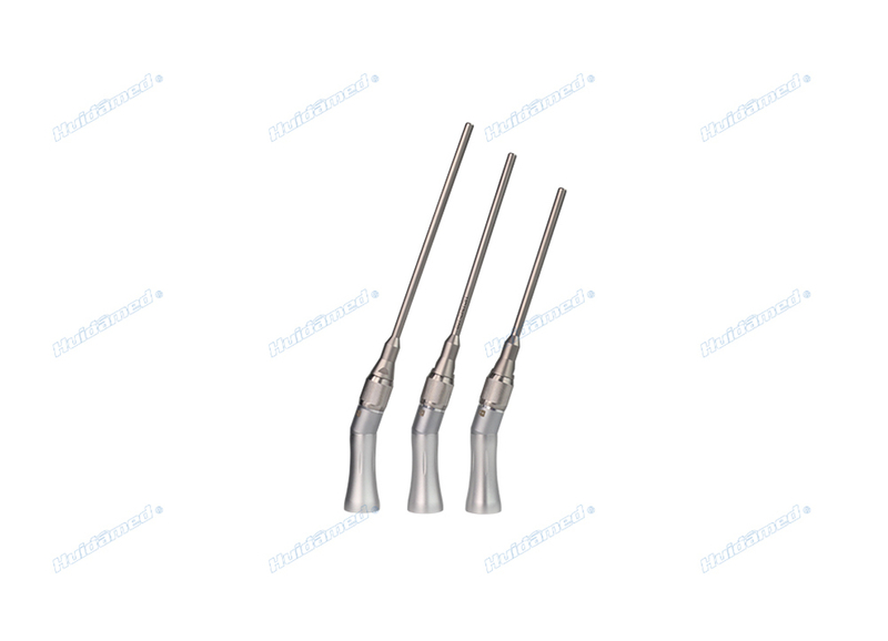 Slim bent grinding handle